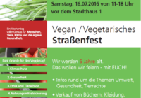 Münster isst veggie Jubiläumsfest – Wir werden 5! Samstag, 16.07.2016, 11-18 Uhr vor dem Stadthaus I
